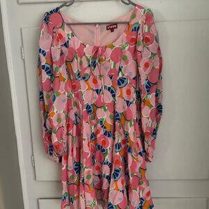 STAUD printed mini dress